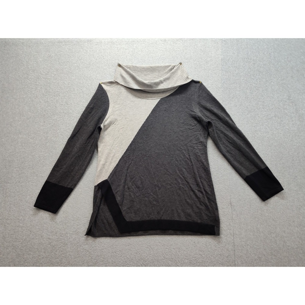 Context Women Sweater XL Multicolor Cowl Neck Long Sleeve‎ Pullover Outdoor